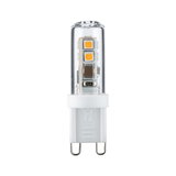 Petite ampoule LED G9 avec verre transparent et base en plastique blanc pour éclairage économique