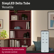 Remote control for SimpLED Delta Tube LED light with dimming and easy operation