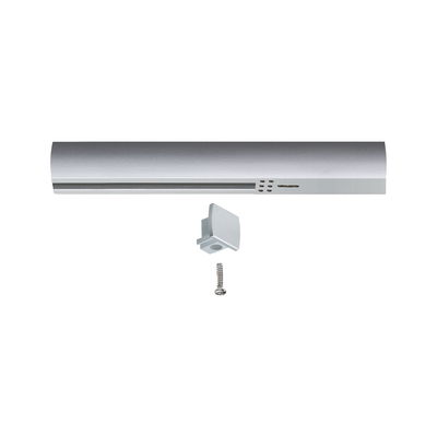 Applique murale en aluminium argenté avec vis et support pour éclairage LED moderne
