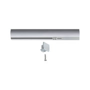 Silver aluminium wall light with narrow light slot and mounting parts for LED lighting