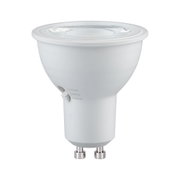 Weißer LED-Spot mit GU10-Fassung und einstellbarer Farbtemperatur 2700K-4000K für Wohnraumbeleuchtung