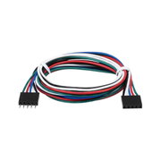 Multicoloured 5-pin connector cable for LED lighting and electronic devices