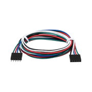 Multicoloured 5-pin connector cable for LED lighting and electronic devices