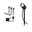 Plug & Shine LED Garden spotlight Pike Basic Set IP65 3000K 3x2,2W 21VA Anthracite Set of three black metal LED garden spotlights with ground spikes and connection cable for outdoor lighting