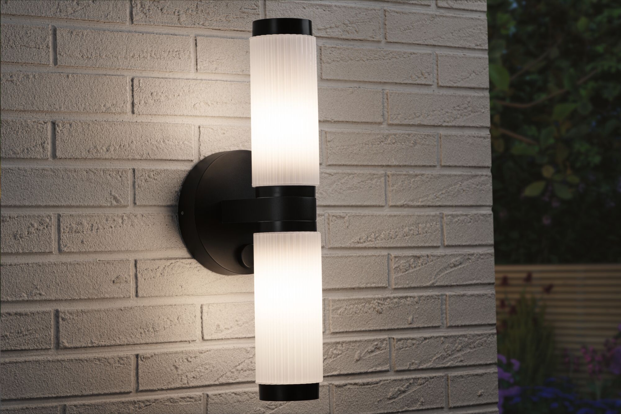 ModuShine Support mural Double émission lumineuse IP44 rond Anthracite