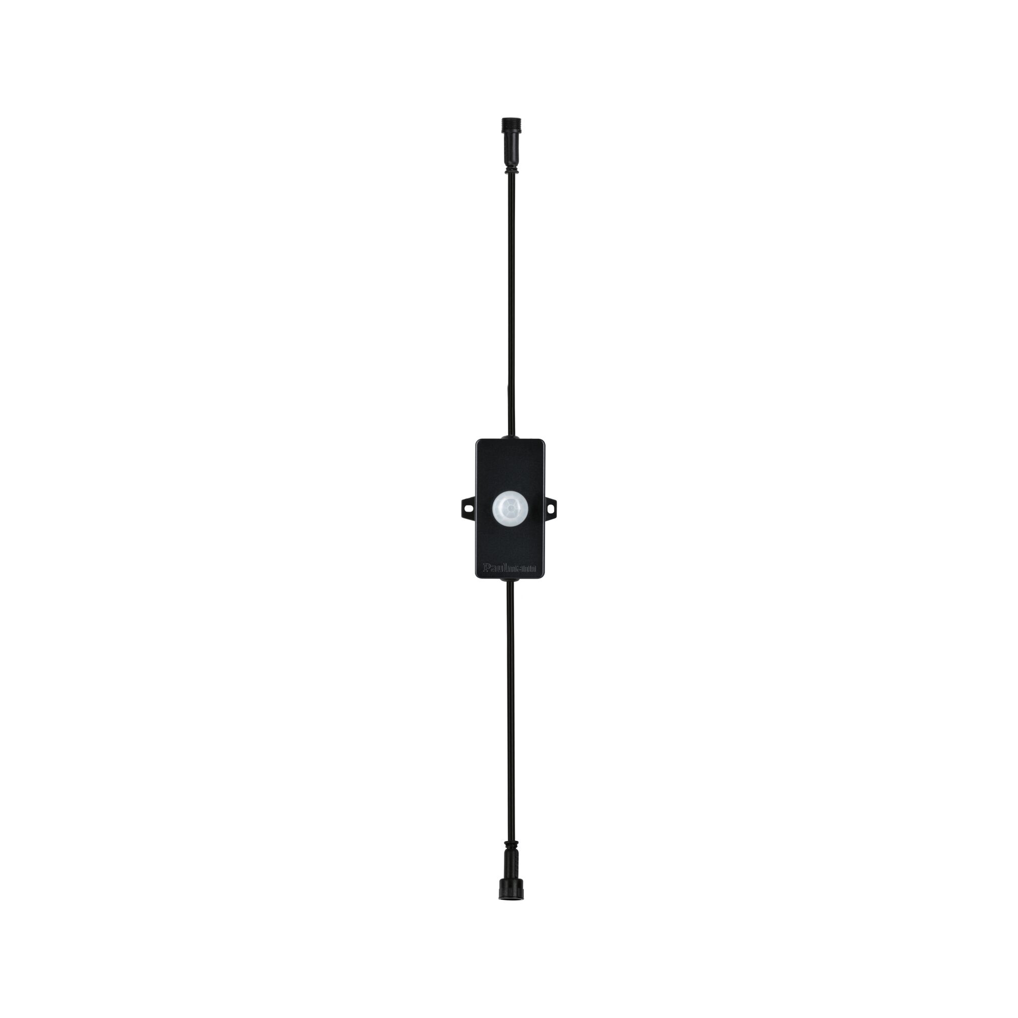 Zwarte bewegingssensor met kabel voor LED-verlichting, energiezuinige lichtregeling