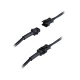 Câble de connexion noir avec prises en plastique pour systèmes d'éclairage LED, câble électronique flexible