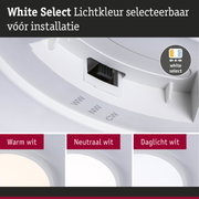 Witte LED-lichtkleur schakelaar met keuze uit warm, neutraal en daglicht wit