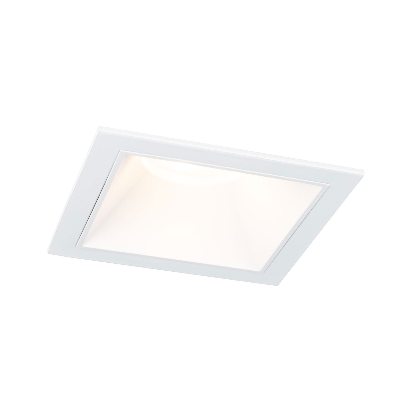 LED Recessed luminaire 3-Step-Dim Cole Coin Basic Set IP44 square 88x88mm Coin 3x6W 3x470lm 230V dimmable 2700K White