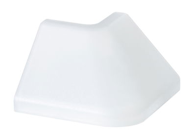 Witte kunststof hoekverbinder voor LED-lichtstrips, geschikt voor flexibele verlichtingsoplossingen