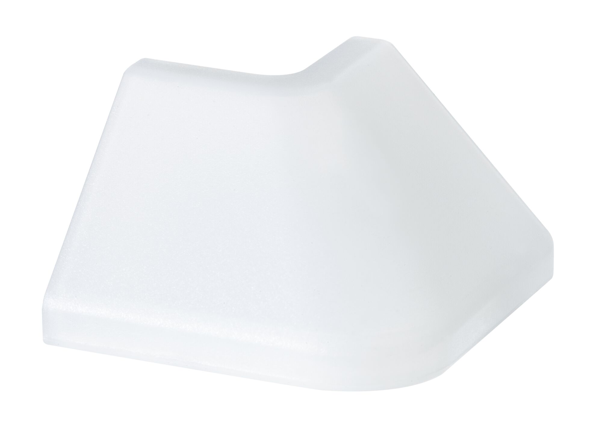 Connecteur d'angle en plastique blanc pour bandes LED, adapté aux installations d'éclairage flexibles