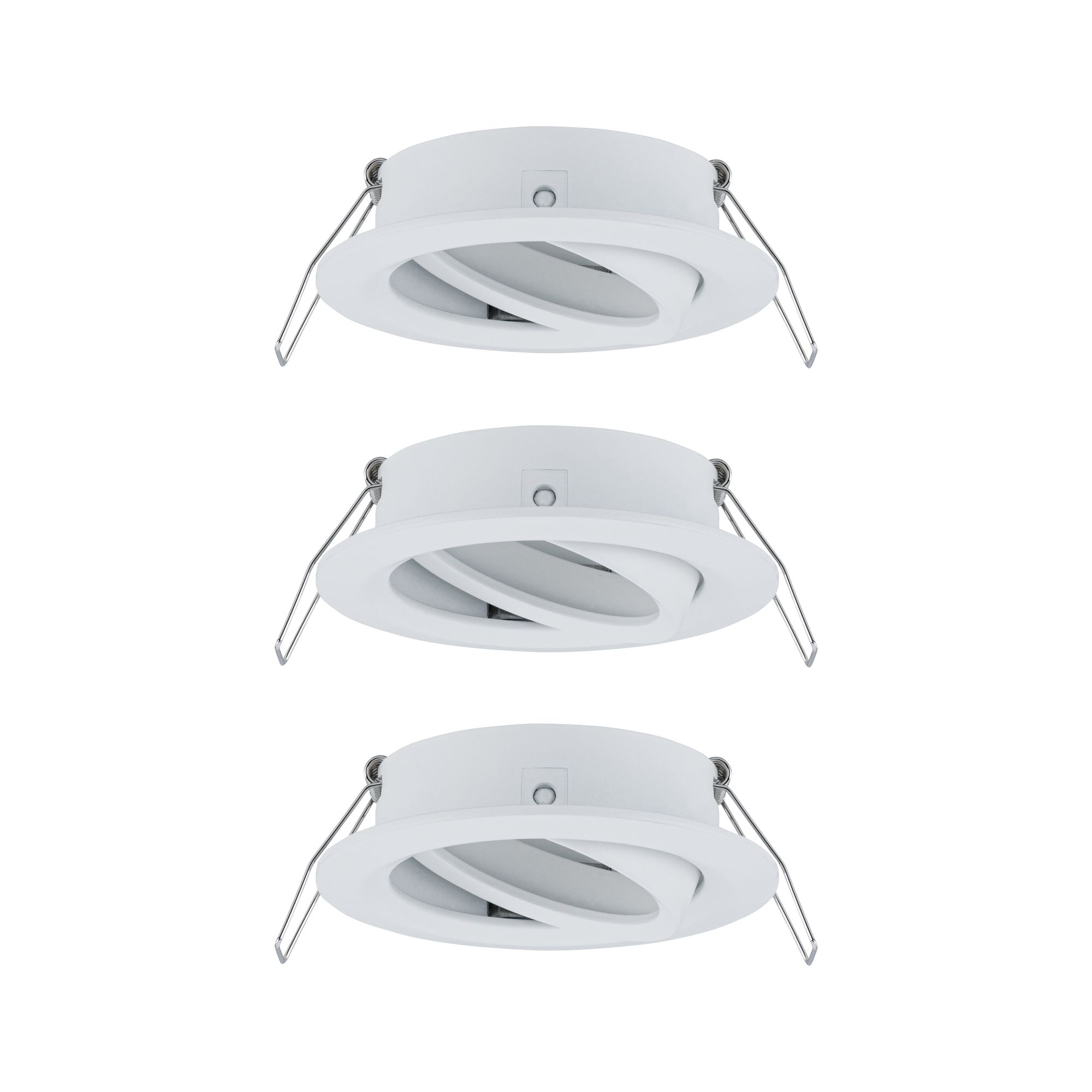 Spot encastré blanc en métal avec insert orientable pour éclairage LED flexible