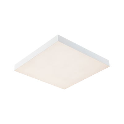 Square white LED ceiling light with aluminum frame for modern room lighting