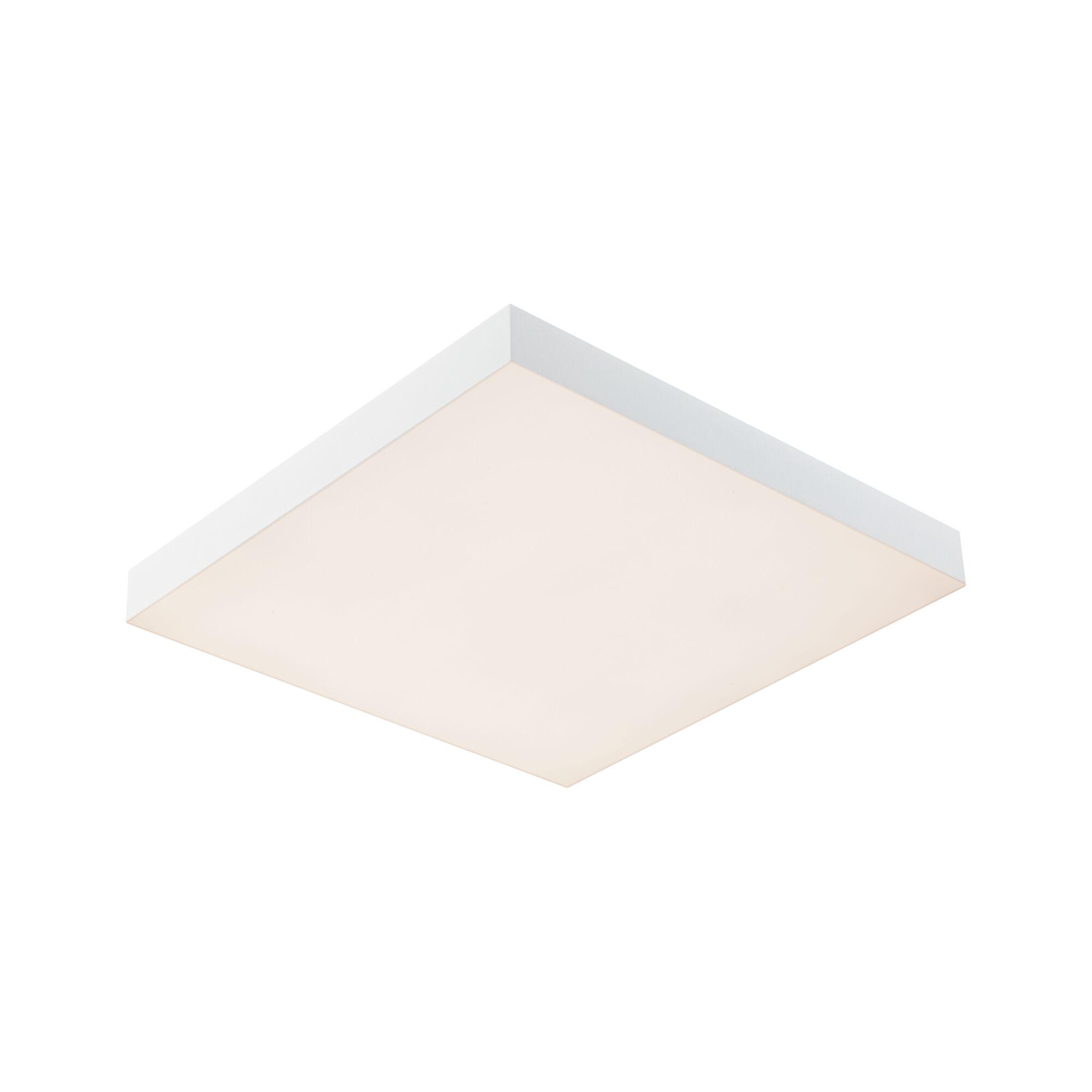 Quadratische weiße LED-Deckenleuchte mit Aluminiumrahmen für modernes Raumlicht
