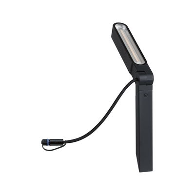 Black LED light bar with cable and connector, modern design for flexible lighting solutions