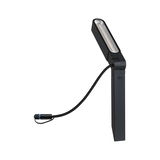 Zwarte LED-lichtbalk met kabel en connector, modern ontwerp voor flexibele verlichtingsoplossingen