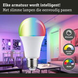 Kleurrijke dimbare LED-lamp met RGBW en instelbaar wit licht voor slimme woonkamerverlichting