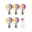 Set 230 V Filament LED Pear 3x470lm 3x6,3W RGBW+ dimmable Gold