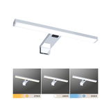 Applique miroir LED moderne en chrome avec température de couleur réglable de 2700K à 6500K pour salle de bain