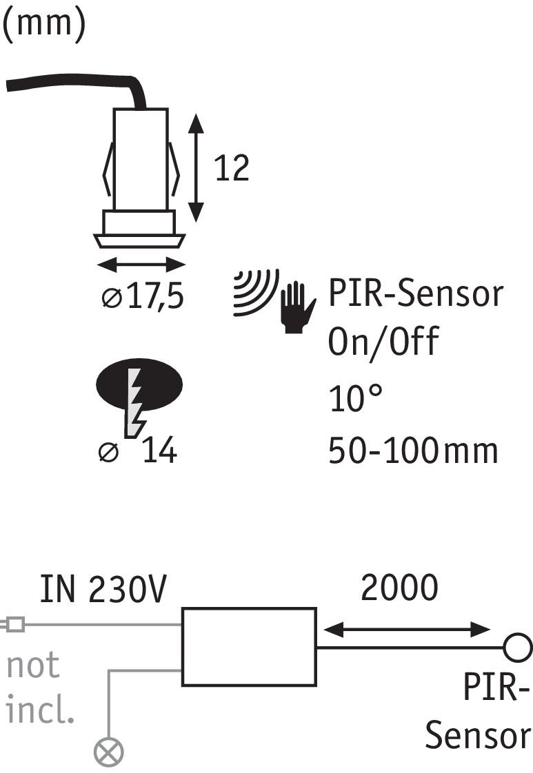 YourLED Sensor Switch 230V max. 60W Weiß