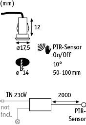 YourLED Sensor Switch 230V max. 60W White