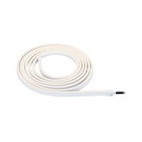Flexibele witte LED-lichtstrip met kabel voor moderne kamerverlichting en decoratie.
