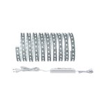 Flexible white LED strip light with power supply for modern indoor lighting and decoration