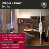 LED-Steuergerät mit Ein-/Ausschalter und Lichttaste für 24V LED-Beleuchtungssysteme