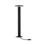 Sort metal LED-loftlampe med rund diffusor og kabeltilslutning til moderne indendørs belysning