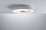 Rund hvid LED-loftlampe med integreret diffusor og moderne design til opholdsrum.