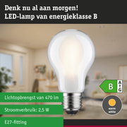 Witte LED-lamp met E27-fitting, warm wit licht, 3 stappen dimbaar, energiezuinige lamp