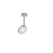 Rundes LED-Spotlicht in Silber mit verstellbarem Arm aus Metall für moderne Innenbeleuchtung