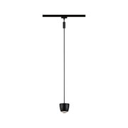 Schwarze Pendelleuchte aus Metall mit modernem Design und LED-Licht für stilvolle Raumbeleuchtung