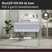 Kit de base MaxLED 500 avec bandes LED blanc neutre et alimentation pour éclairage intérieur polyvalent
