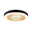 LED Ceiling luminaire Volea IP44 3000K 1300lm / 0lm 230V 4W / 18,5W dimmable Black/Gold Round LED ceiling light with black frame and warm white light for modern home lighting