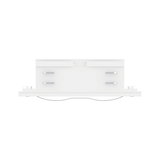 Weißes LED-Einbaupanel aus Kunststoff mit quadratischem Design für moderne Raumbeleuchtung