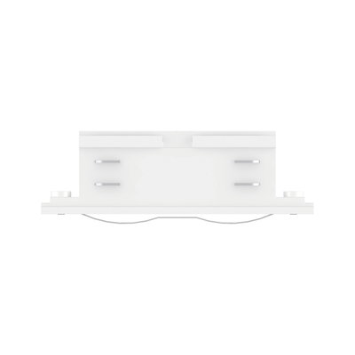 Weißes LED-Einbaupanel aus Kunststoff mit quadratischem Design für moderne Raumbeleuchtung