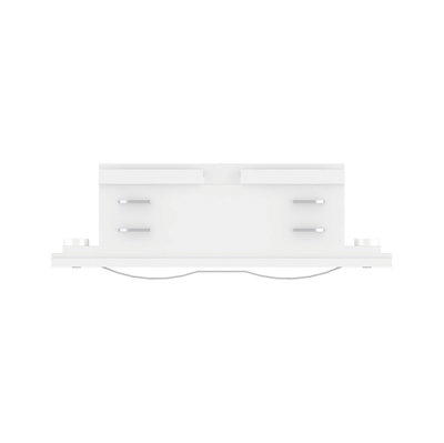 White LED recessed panel made of plastic with square design for modern room lighting