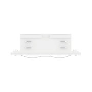 Applique murale LED blanche en métal avec deux sources lumineuses et design moderne pour intérieur