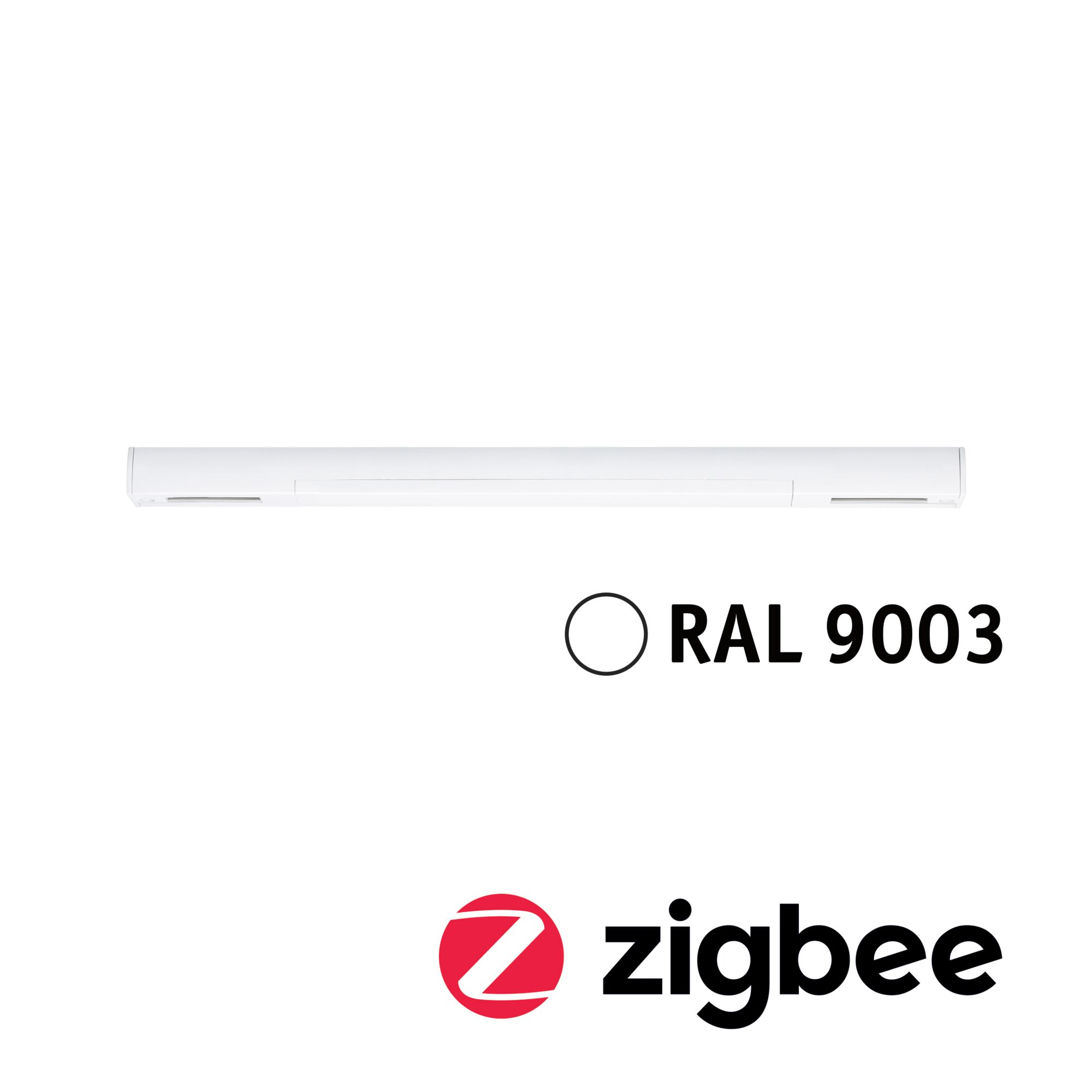 Witte LED-lamp in RAL 9003 met Zigbee voor slimme verlichtingsbediening