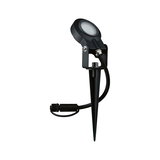 Schwarze LED-Gartenleuchte mit Erdspieß aus Metall für Außenbeleuchtung und Gartenakzente