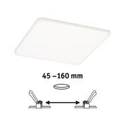 Wit vierkant LED-plafondpaneel met kunststof behuizing voor moderne kamerverlichting