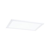 Rectangular white LED panel made of plastic for energy-efficient ceiling lighting