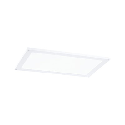 Rectangular white LED panel made of plastic for energy-efficient ceiling lighting