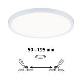 Rundes weißes LED-Deckenlicht mit verstellbarem Einbaumaß 50-195 mm für moderne Raumbeleuchtung