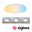 LED Panel Smart Home Zigbee 3.0 Loria round 400mm 22W 2200lm Tunable White White dimmable Round white LED ceiling light with adjustable warm to cool color temperature gradient, Zigbee compatible
