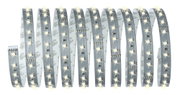 Flexibele LED-strip met warmwitte LEDs op zilveren printplaat voor decoratieve verlichting
