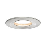 Ronde inbouwspot behuizing van geborsteld zilverkleurig aluminium voor LED-verlichting