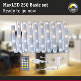 MaxLED 250 Basic set with tunable white LED strips and remote control for adjustable ambient lighting
