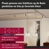 Moderne Basic Pendulum hanglamp met wit glas en E27 fitting voor woonruimtes